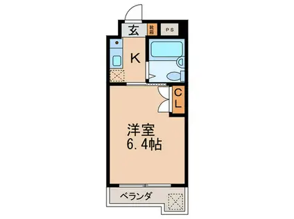 PATIO101(1K/3階)の間取り写真