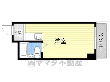 ユニバーサルコート柴原(1K/3階)の間取り写真