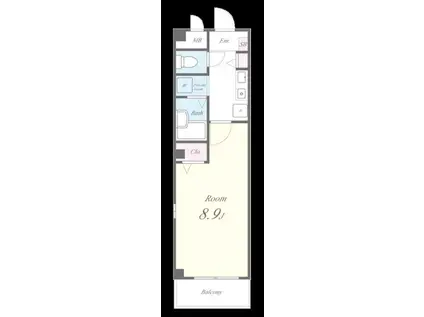 ヴィラすみれ(1K/1階)の間取り写真