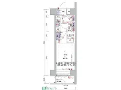 ガリシア中野富士見町(1K/2階)の間取り写真