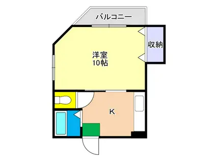 今井ハイツ(1K/2階)の間取り写真