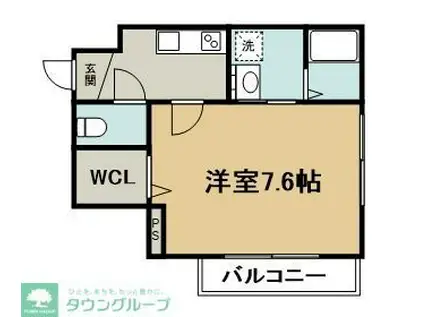 MAISON・DE・BON(1K/1階)の間取り写真