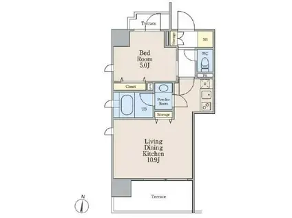 20004(1LDK/8階)の間取り写真