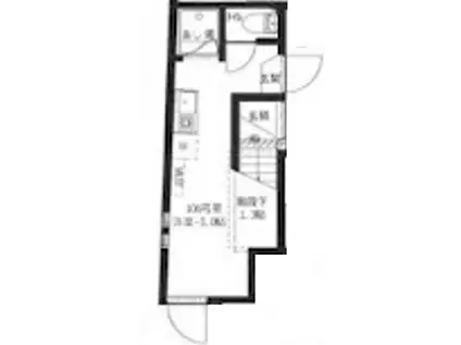 アーバンプレイス高円寺W(ワンルーム/1階)の間取り写真