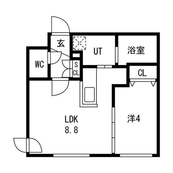 ONE STAGEひばりが丘II(1LDK/3階)の間取り写真