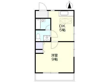 パレスホリケⅩ(1DK/1階)の間取り写真