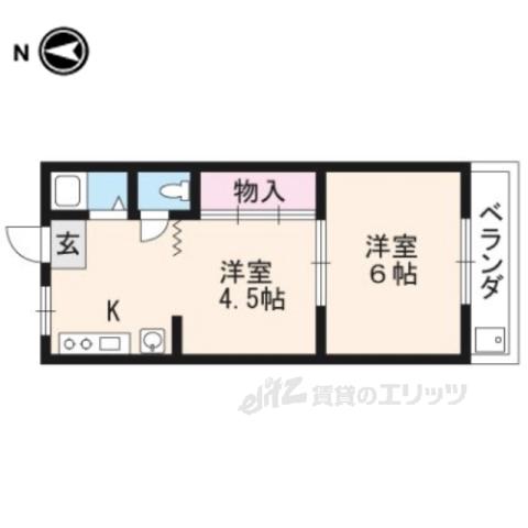 コーポ高橋(2K/3階)の間取り写真