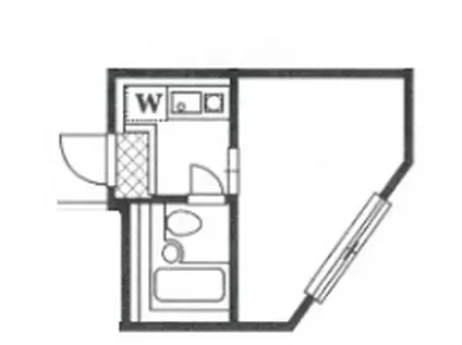 シャンテ東十条(1K/1階)の間取り写真