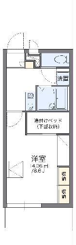 レオパレスフローレセア(1K/3階)の間取り写真