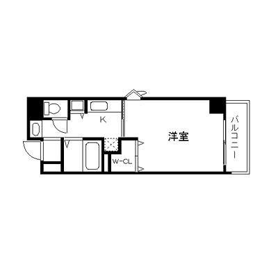 GP栄本町通(1K/9階)の間取り写真