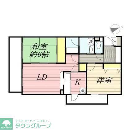 キングホームズ2番館(2LDK/3階)の間取り写真