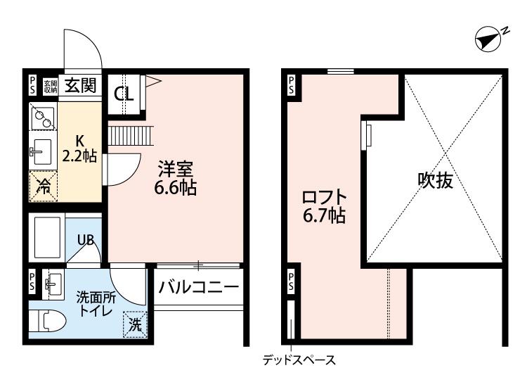 SYMPHONY OKUBO(1K/1階)の間取り写真