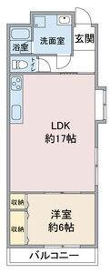 赤坪第2小菅ビル(1LDK/1階)の間取り写真