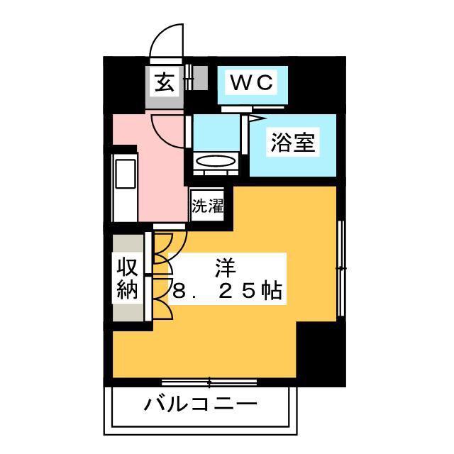 S-FORT小田原(1K/3階)の間取り写真