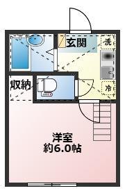 プロムナード野島公園(1K/2階)の間取り写真