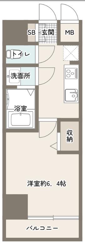 プレサンス桜ノ宮イーサリアル(1K/3階)の間取り写真