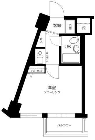 日神パレス立石第2(1K/3階)の間取り写真