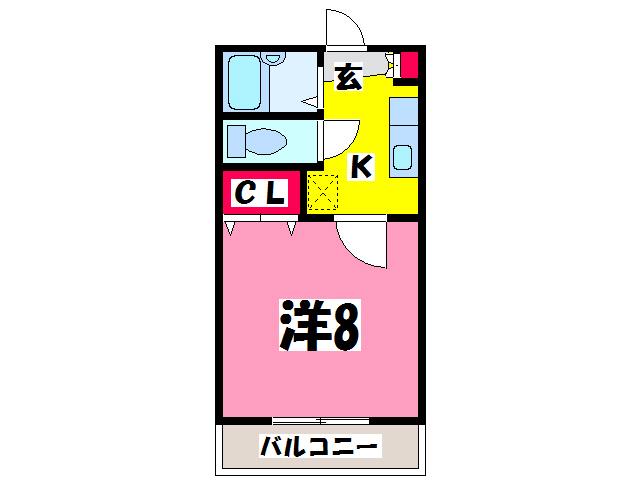 メゾン・ド・サキヤマ(1K/3階)の間取り写真