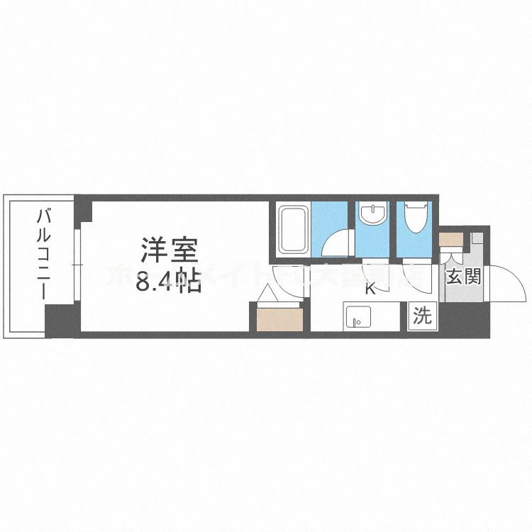 SPLENDIDE NAMBAIII(1K/7階)の間取り写真