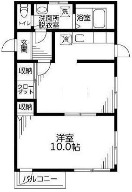 SENDAGI GARDEN(1LDK/2階)の間取り写真