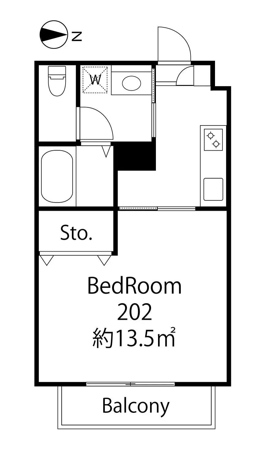 レスポワール小岩(ワンルーム/2階)の間取り写真