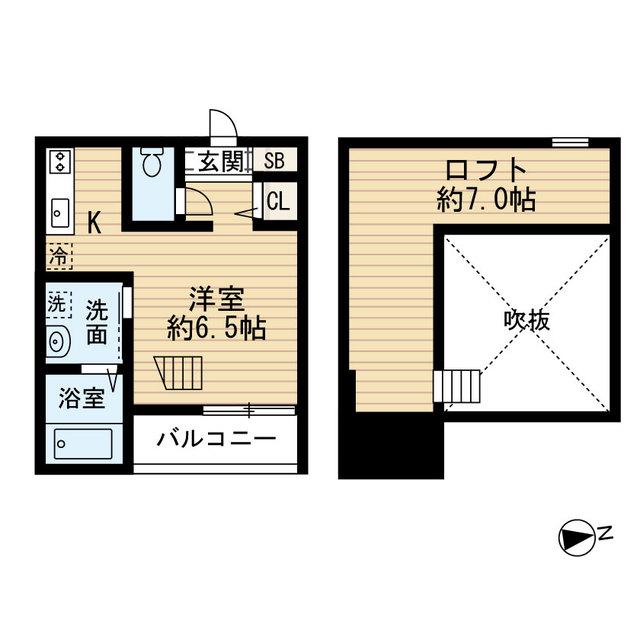 GRAND JETE(ワンルーム/2階)の間取り写真
