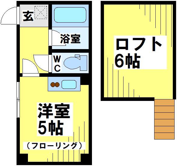 スペースM2(ワンルーム/1階)の間取り写真