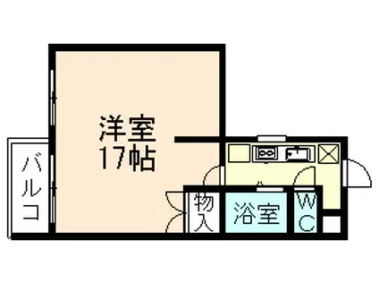 ポルタ上袋(1K/3階)の間取り写真