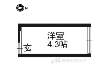 永井ハウス(ワンルーム/1階)の間取り写真