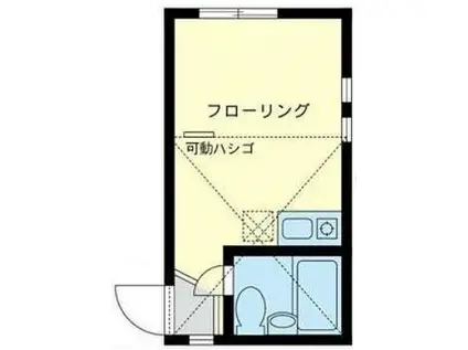 ユナイト鶴見ロックベル(ワンルーム/2階)の間取り写真