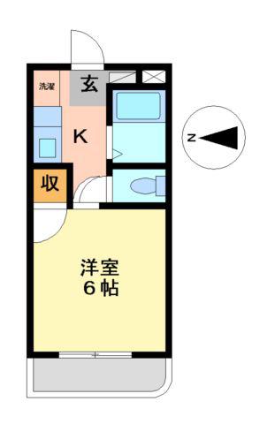 サンマンション大曽根(1K/3階)の間取り写真