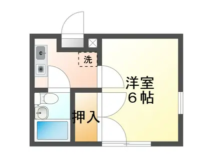 モンパレス結城第2 2号館(1K/2階)の間取り写真