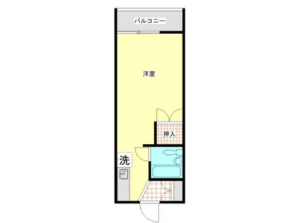 カーサ南遠山(ワンルーム/2階)の間取り写真
