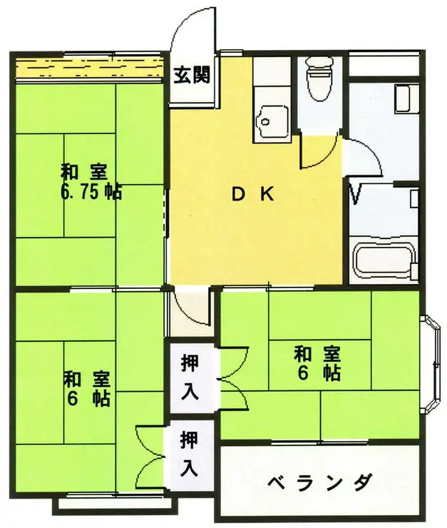 STハイツ親鼻 2階階 間取り