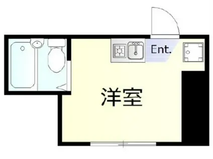 ドミシルAYA拾六番館(ワンルーム/1階)の間取り写真