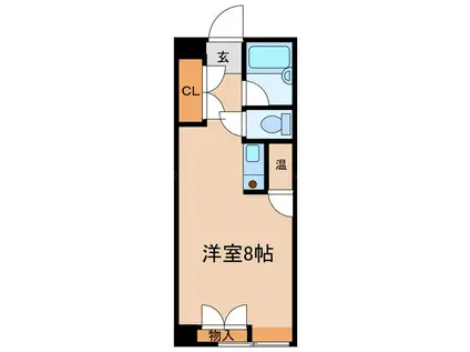 森ビル(ワンルーム/4階)の間取り写真