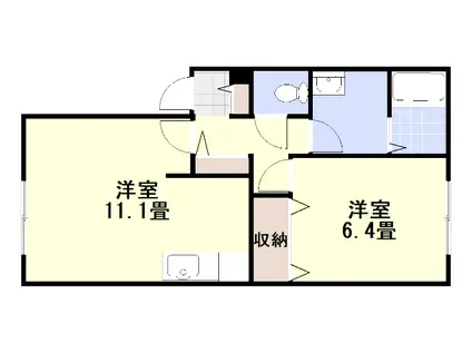 SORUNTO(1LDK/1階)の間取り写真