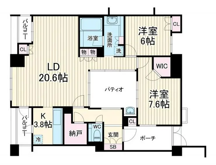 プラハ横浜センター南ステーションアリーナ 11階階 間取り