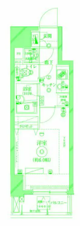 クレイシア新横浜 9階階 間取り