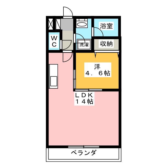 アレグリーア(1LDK/1階)の間取り写真