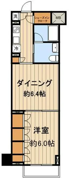 フィース水天宮前 8階階 間取り