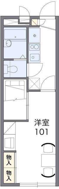 レオパレスストークハイツIII(1K/1階)の間取り写真