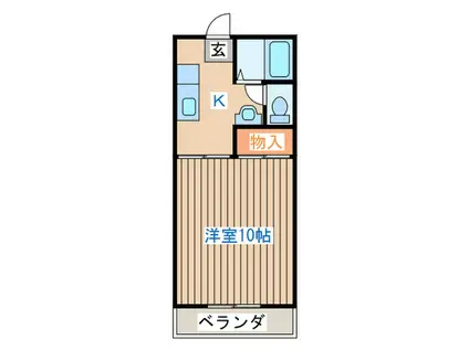 グランステージ(1K/2階)の間取り写真
