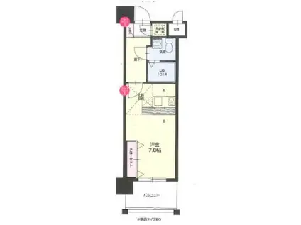 NO.66 GUARANTEE 21 博多(1K/10階)の間取り写真