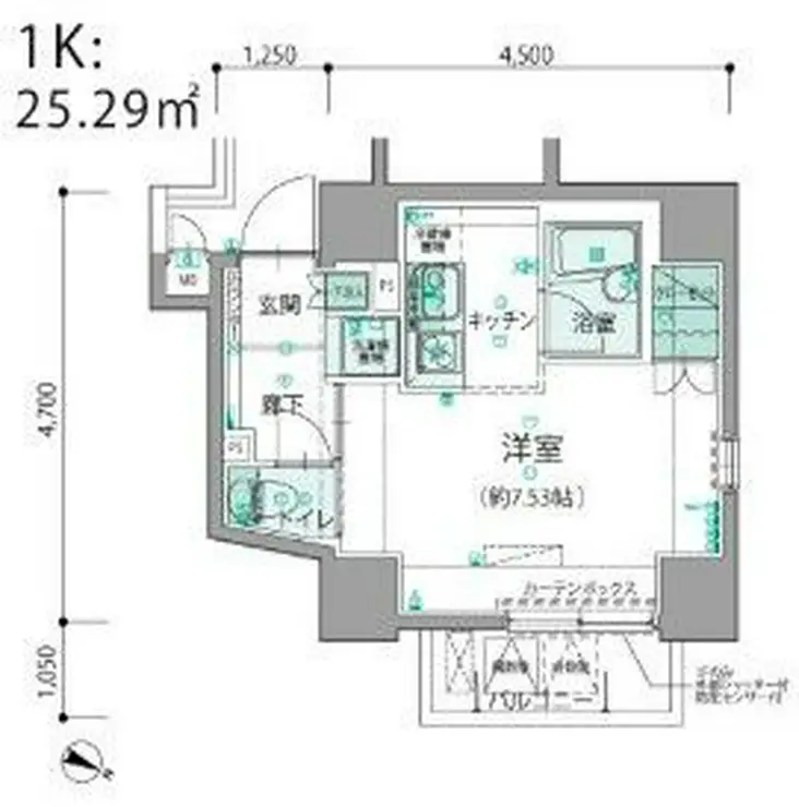 LEXEAZEST亀戸 3階階 間取り