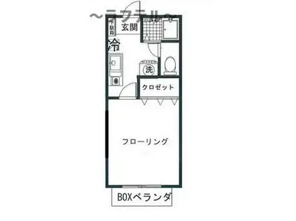 マリアージュNAGANUMA(1K/1階)の間取り写真