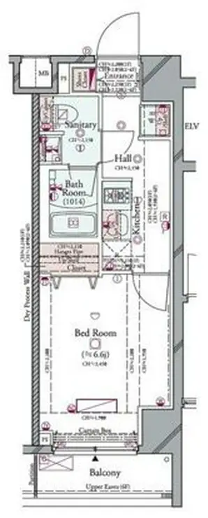 コンシェリア品川 BAYSIDE COURT 3階階 間取り
