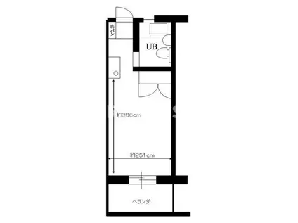 メゾンブランシュ(ワンルーム/3階)の間取り写真