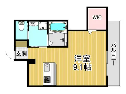 ラナチュール大野(ワンルーム/1階)の間取り写真