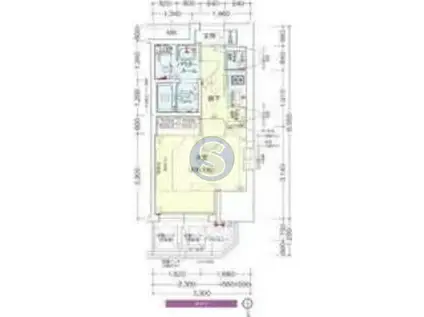 プレサンス松屋町グレース(1K/8階)の間取り写真